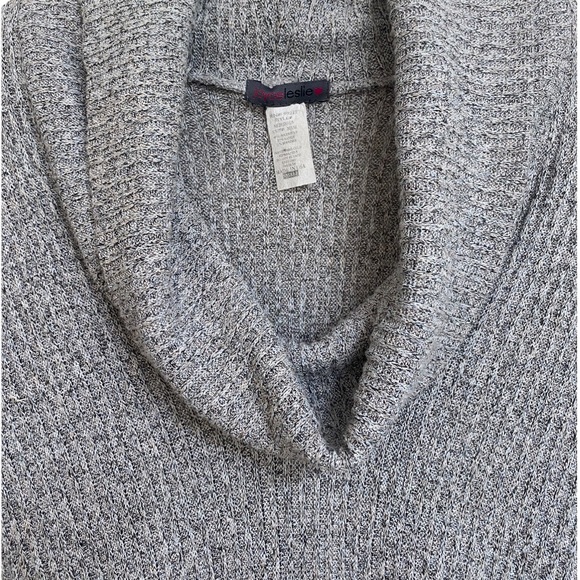 Joyce Leslie • Handkerchief Hem Cowl Neck Sweater - Picture 4 of 4